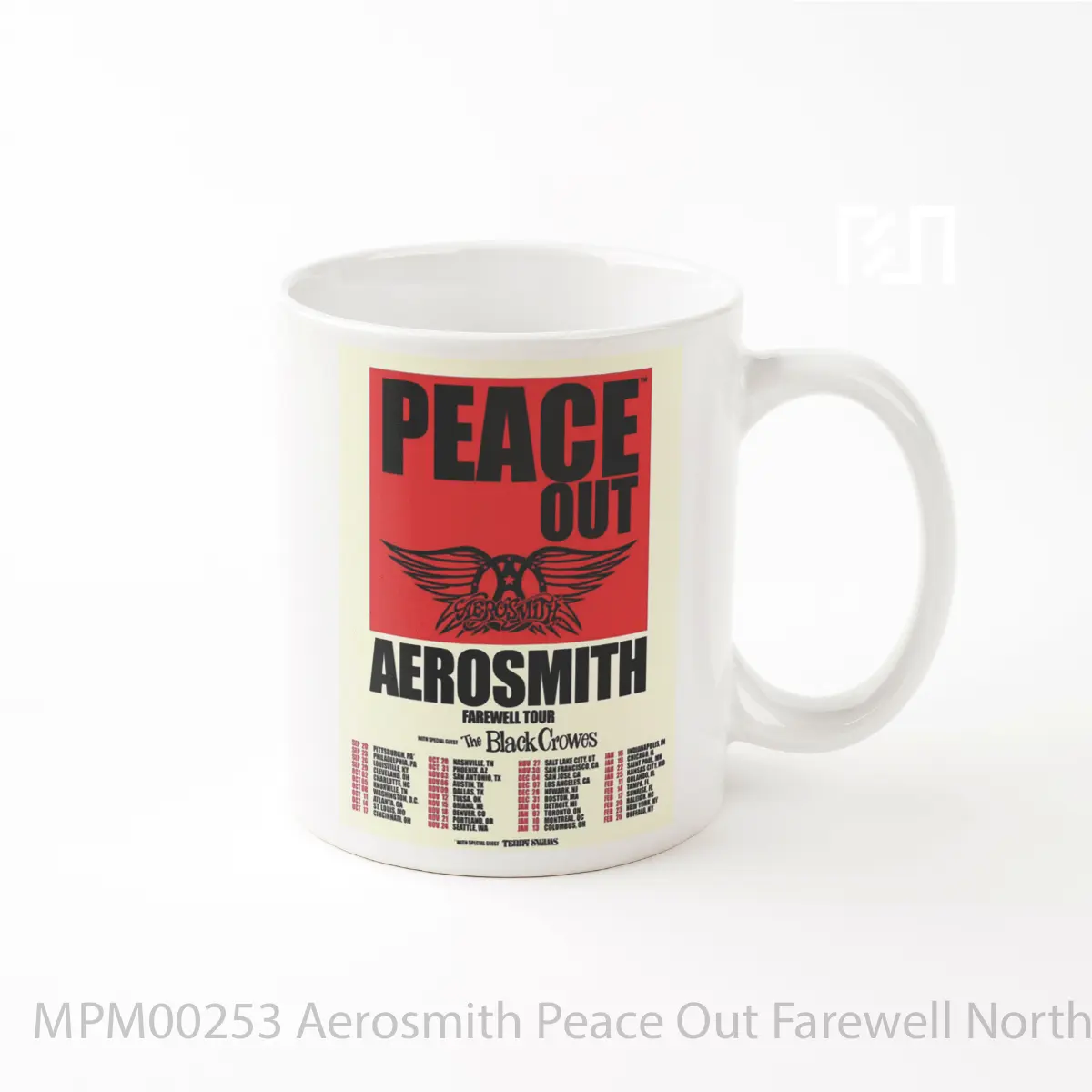 Mug Aerosmith Peace Out Farewell North America Tour 2024 MPM00253