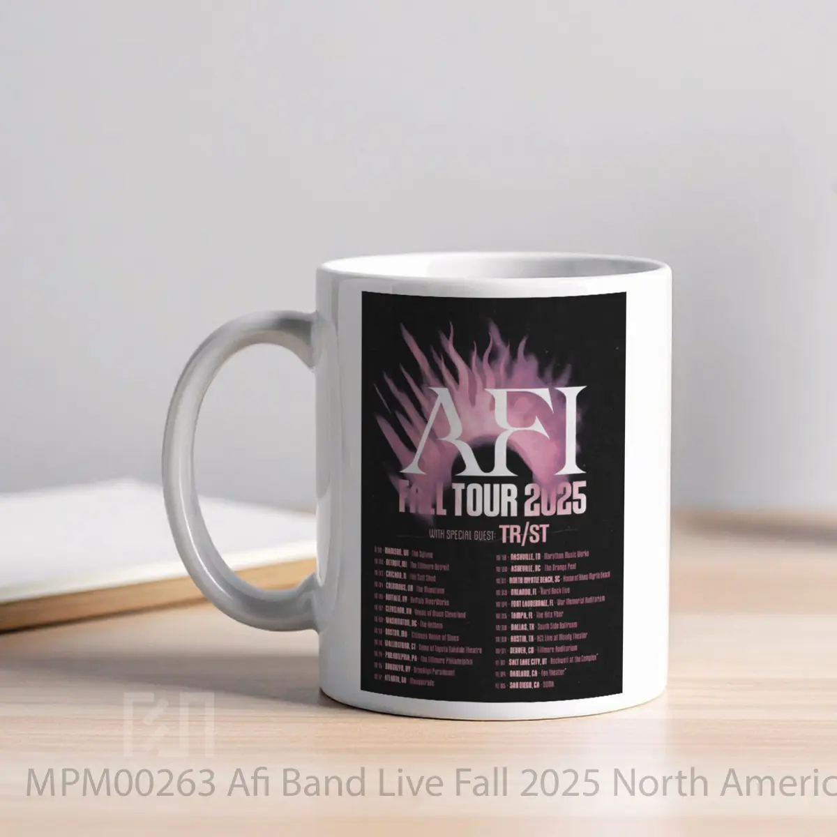 Mug Afi Band Live Fall 2025 North America Tour Poste MPM00263 - All-side / Desain