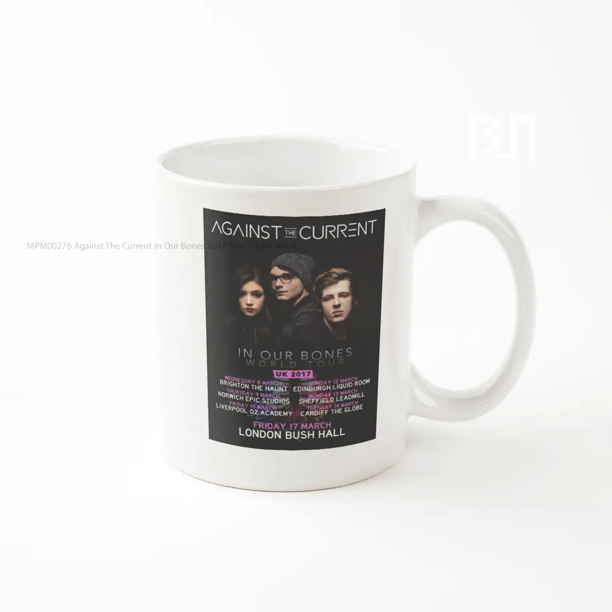 Mug Against The Current In Our Bones 2017 Tour MPM00276