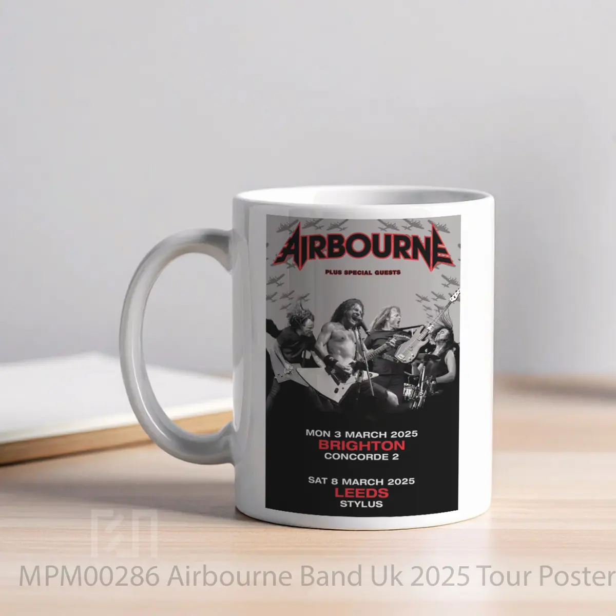 Mug Airbourne Band Uk 2025 Tour MPM00286 - All-side / Desain
