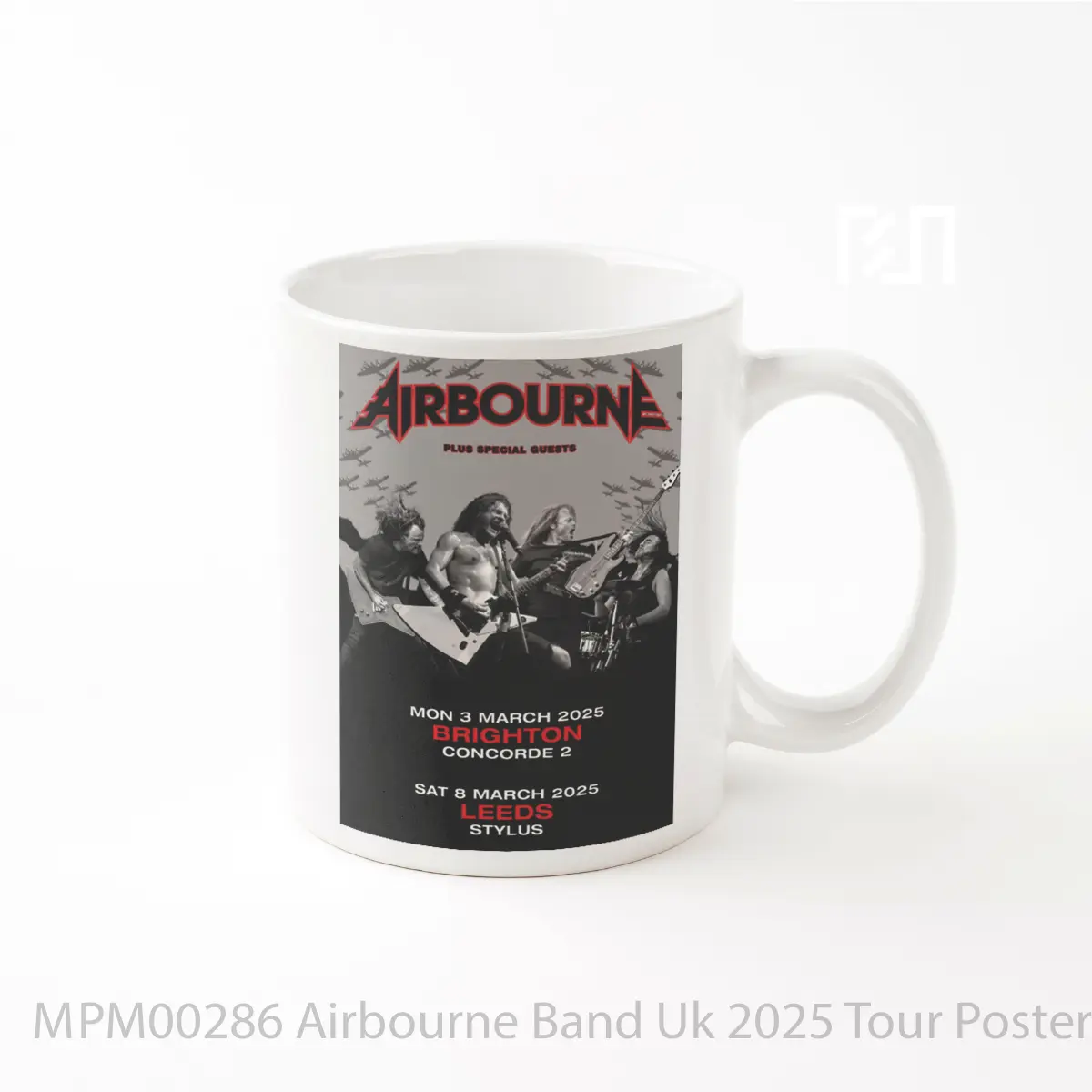 Mug Airbourne Band Uk 2025 Tour MPM00286