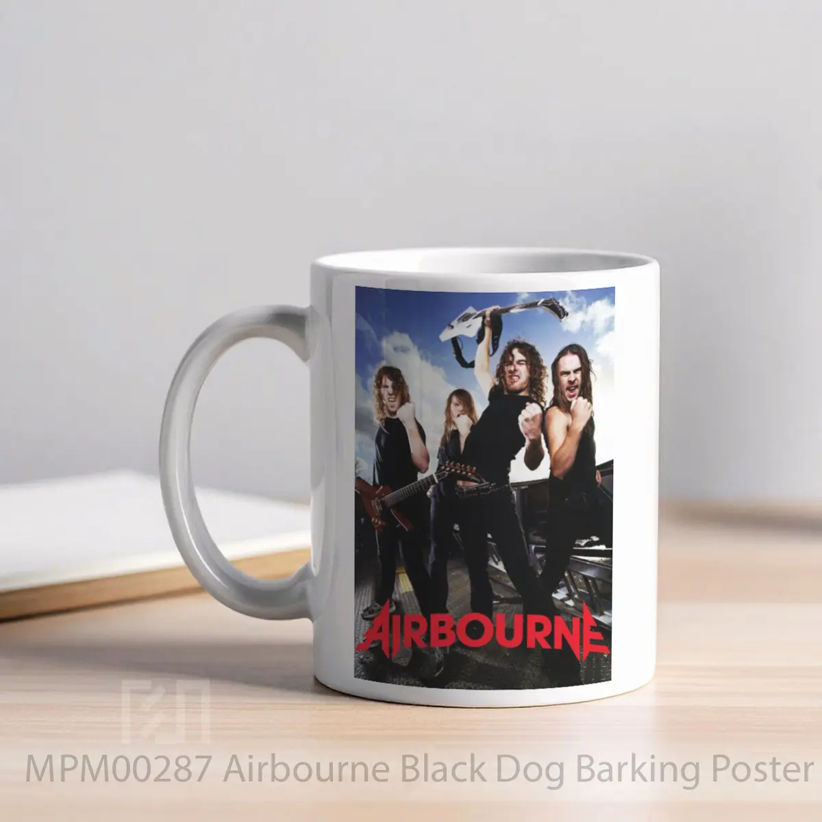 Mug Airbourne Black Dog Barking MPM00287 - All-side / Desain