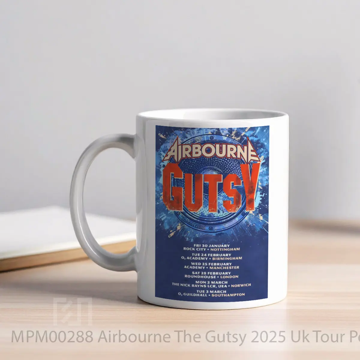Mug Airbourne The Gutsy 2025 Uk Tour MPM00288 - All-side / Desain