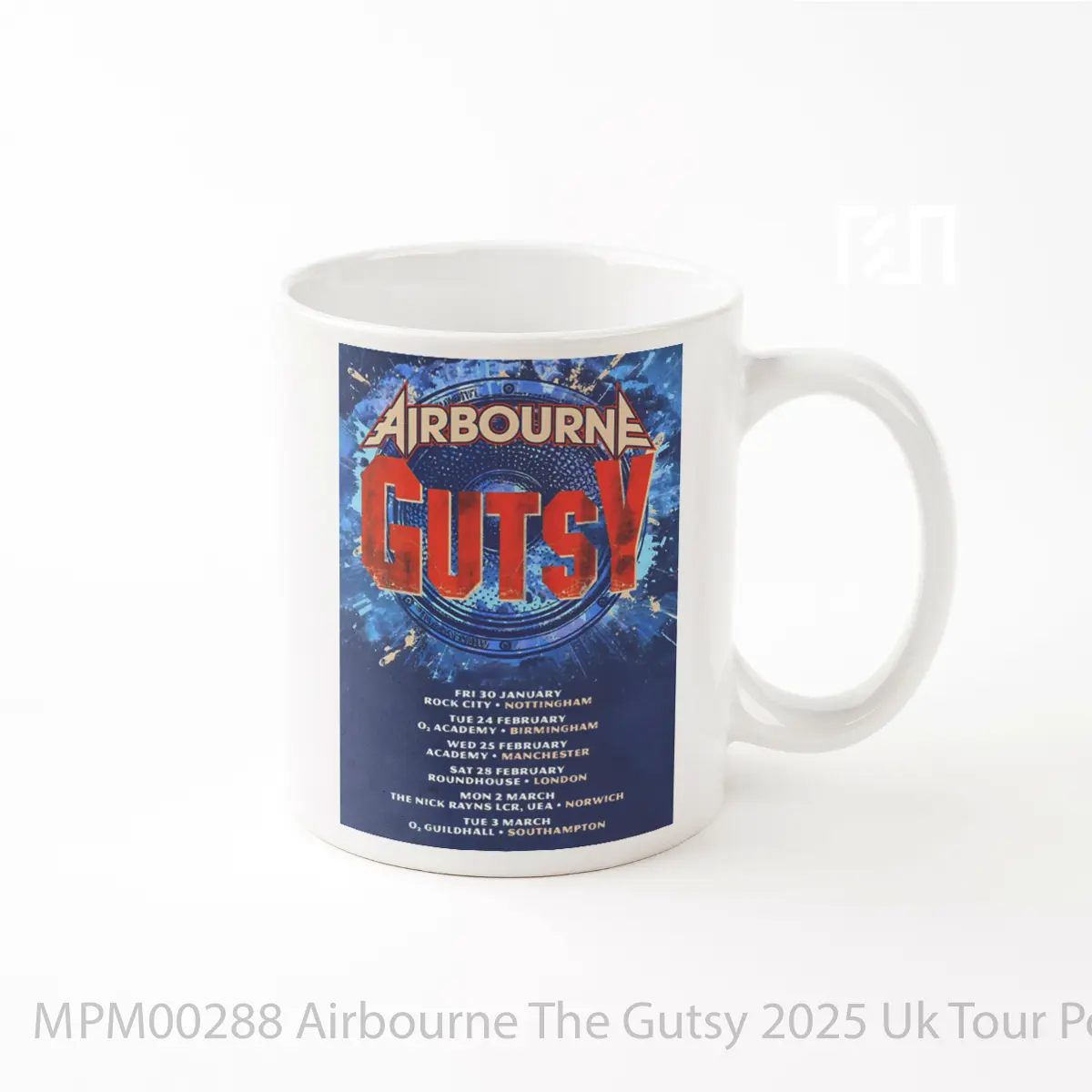 Mug Airbourne The Gutsy 2025 Uk Tour MPM00288