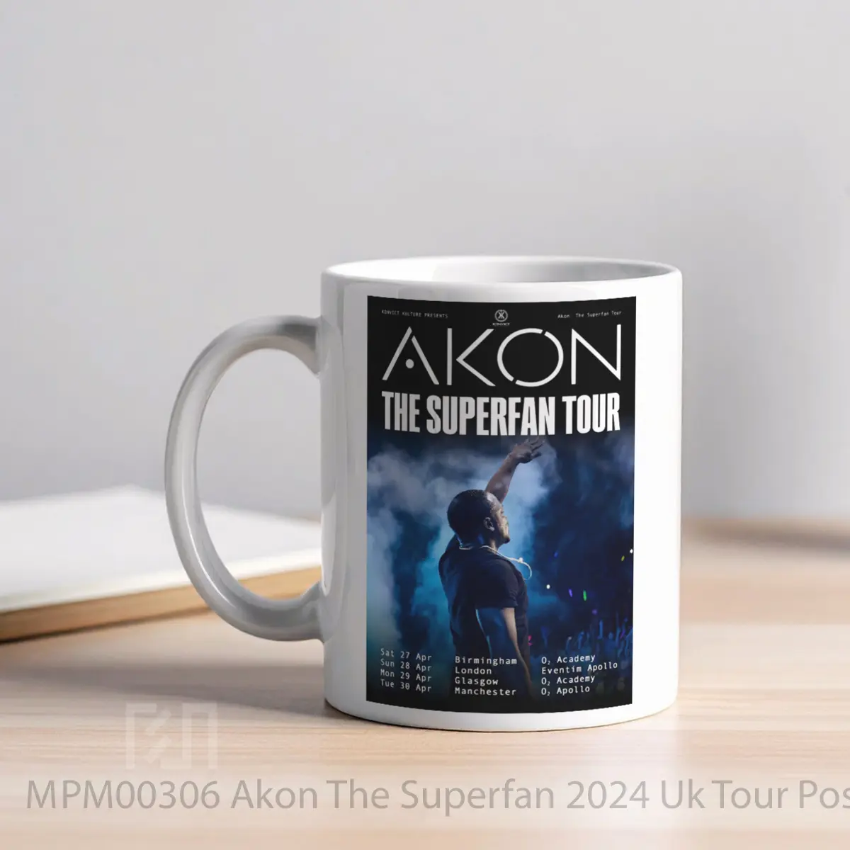 Mug Akon The Superfan 2024 Uk Tour MPM00306 - All-side / Desain
