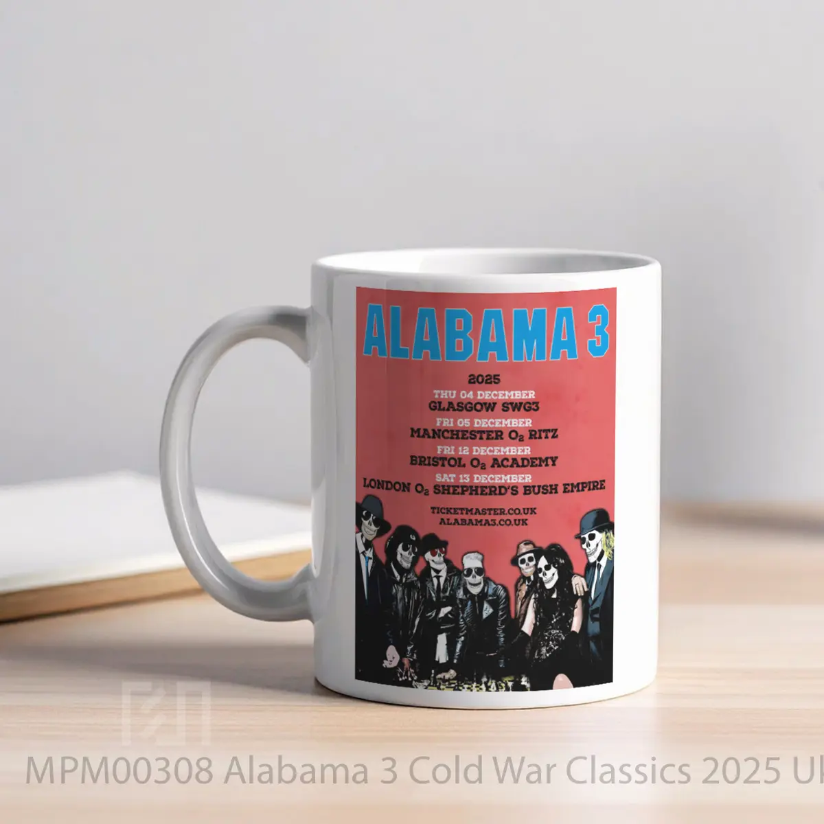 Mug Alabama 3 Cold War Classics 2025 Uk Tour MPM00308 - All-side / Desain