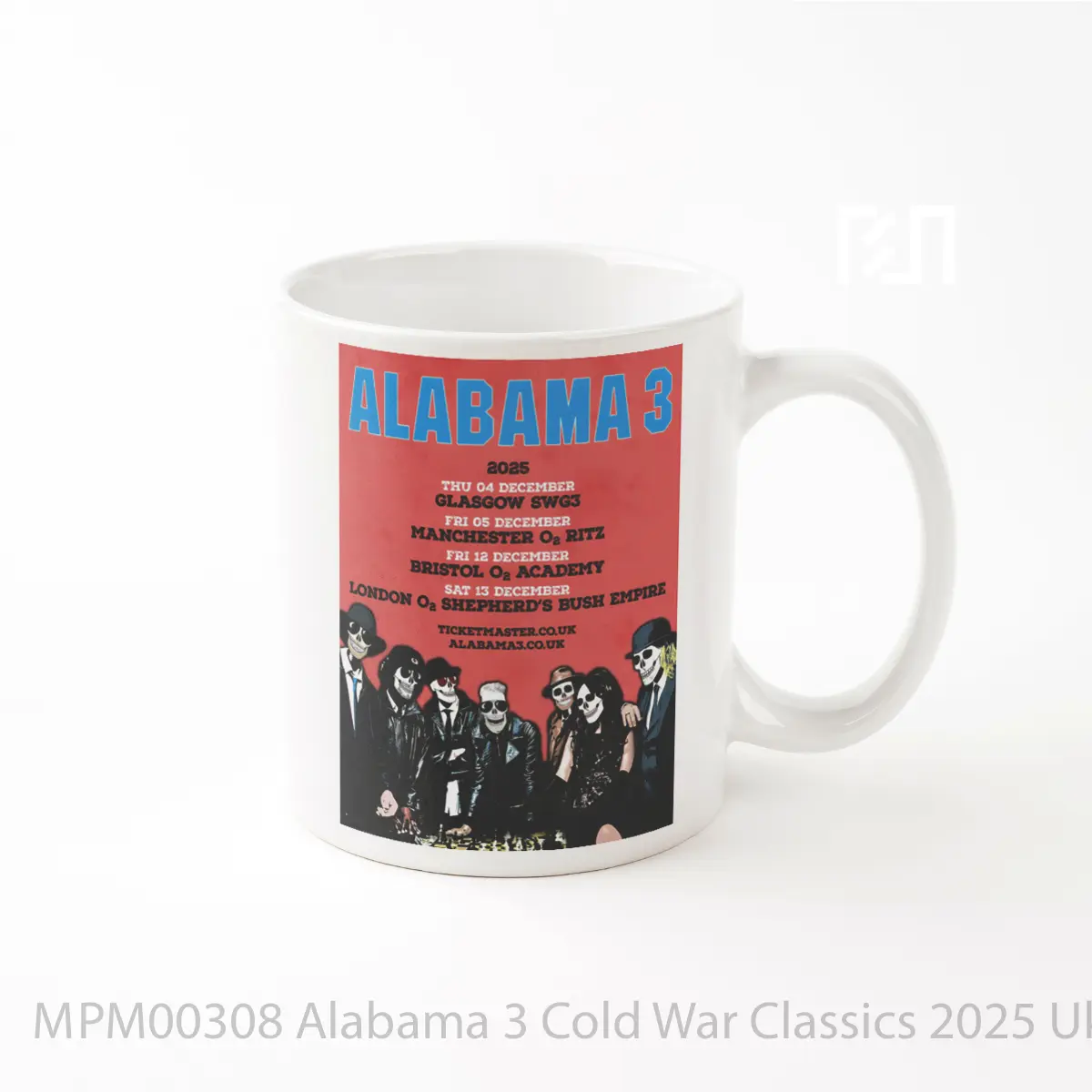 Mug Alabama 3 Cold War Classics 2025 Uk Tour MPM00308