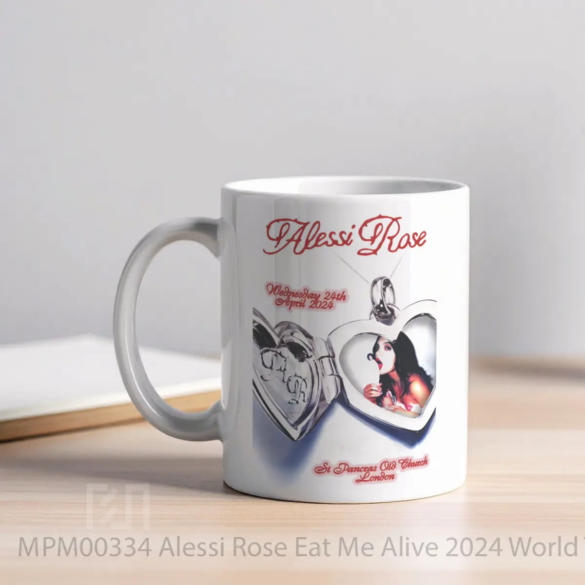 Mug Alessi Rose Eat Me Alive 2024 World Tour MPM00334 - All-side / Desain