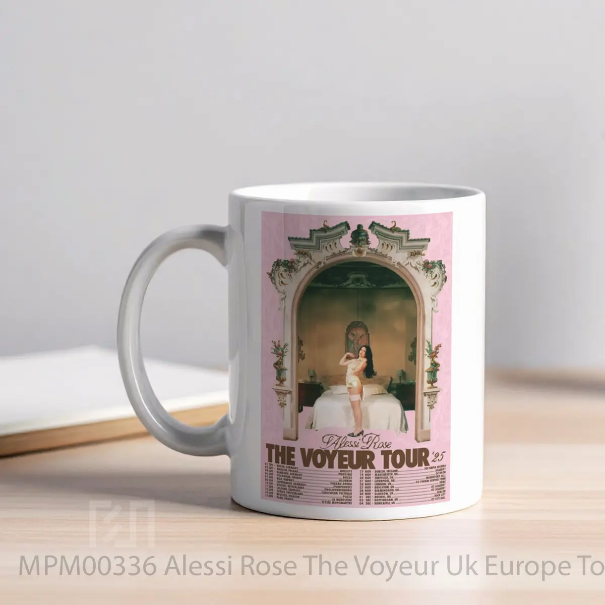 Mug Alessi Rose The Voyeur Uk Europe Tour 2025 MPM00336 - All-side / Desain
