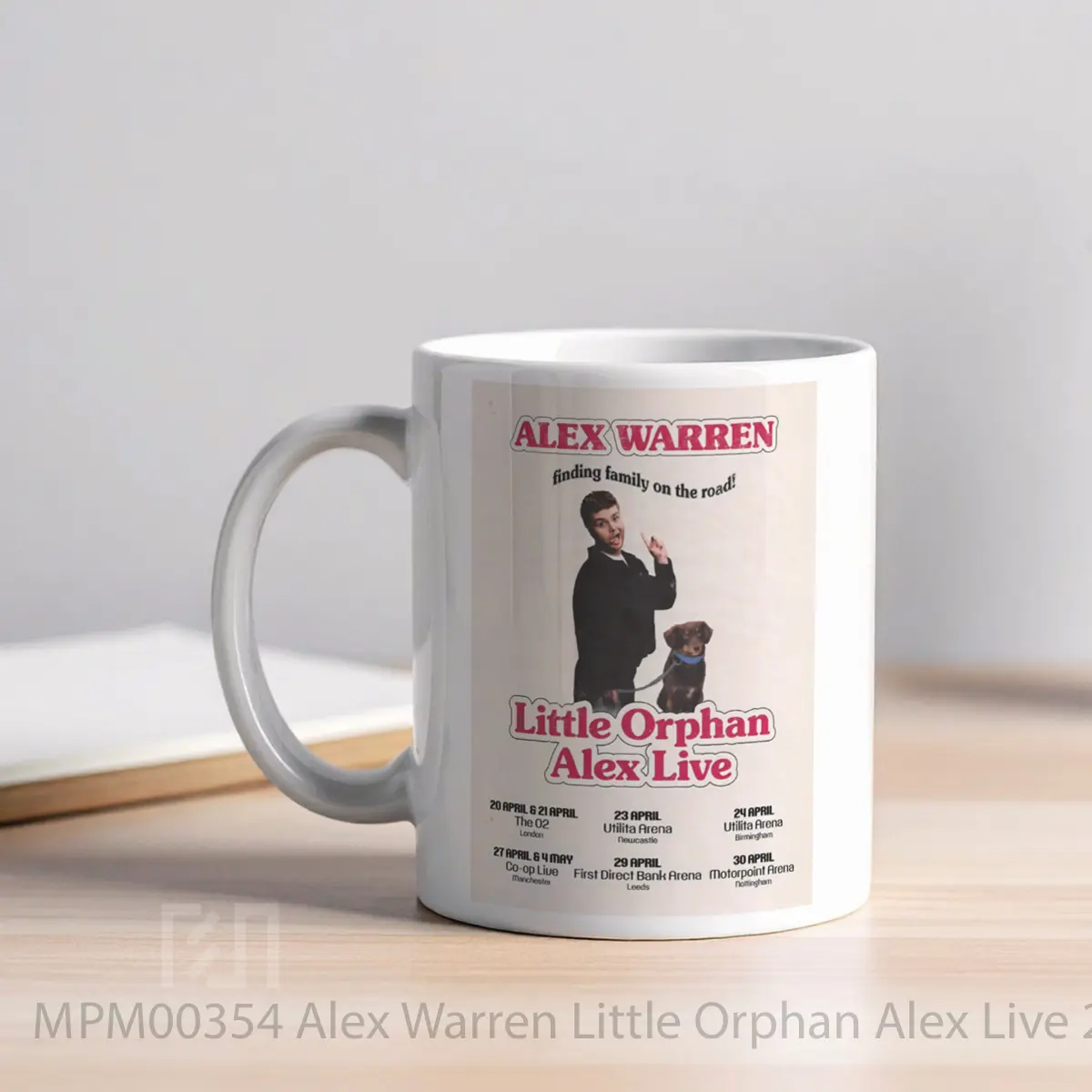 Mug Alex Warren Little Orphan Alex Live 2026 Uk Arena Tour MPM00354 - All-side / Desain