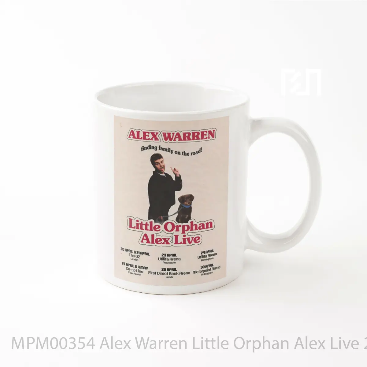 Mug Alex Warren Little Orphan Alex Live 2026 Uk Arena Tour MPM00354