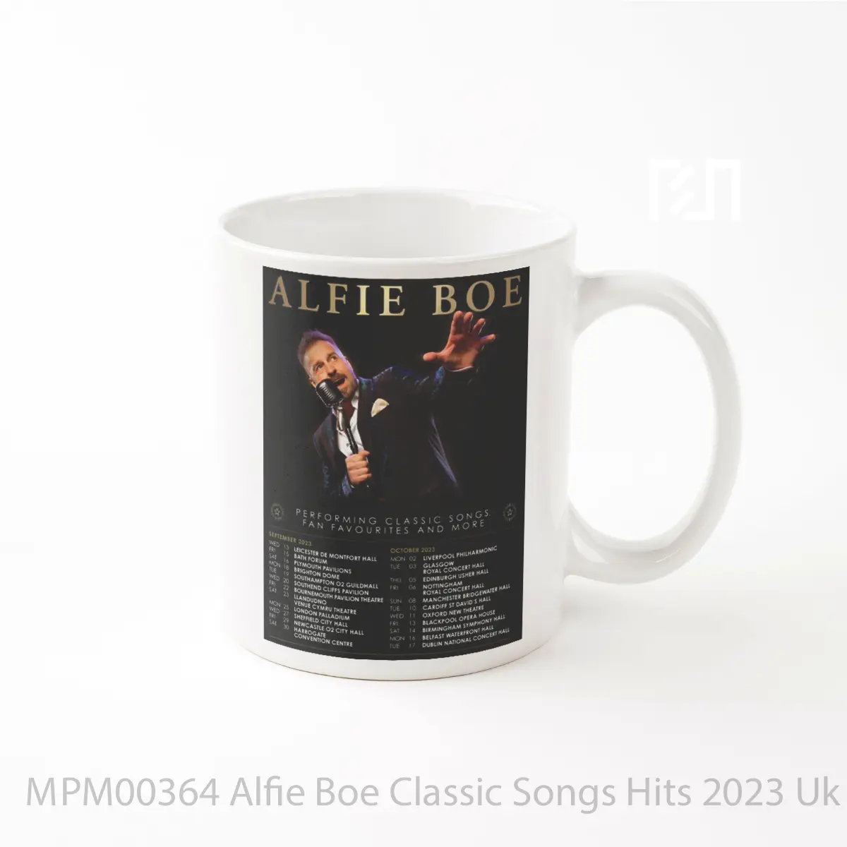 Mug Alfie Boe Classic Songs Hits 2023 Uk Tour MPM00364