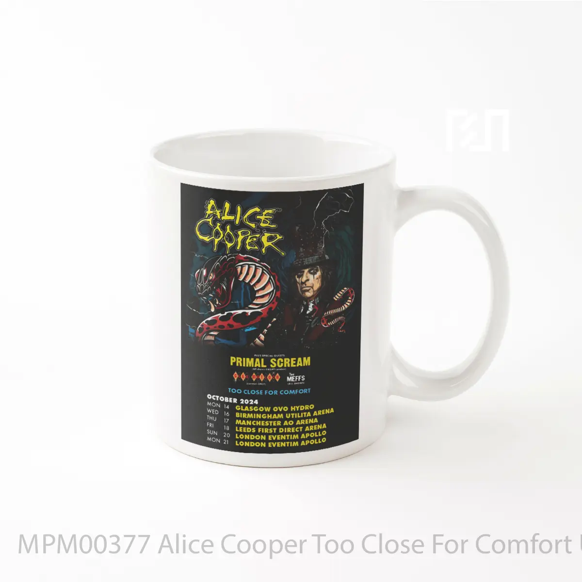 Mug Alice Cooper Too Close For Comfort Uk Tour 2024 MPM00377