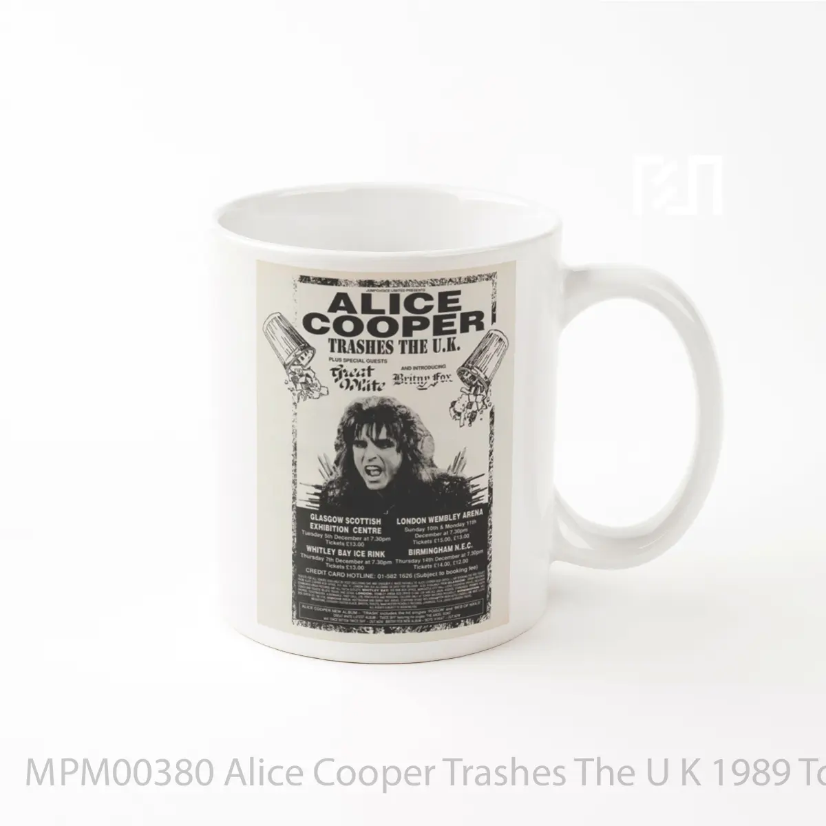 Mug Alice Cooper Trashes The U K 1989 Tour MPM00380