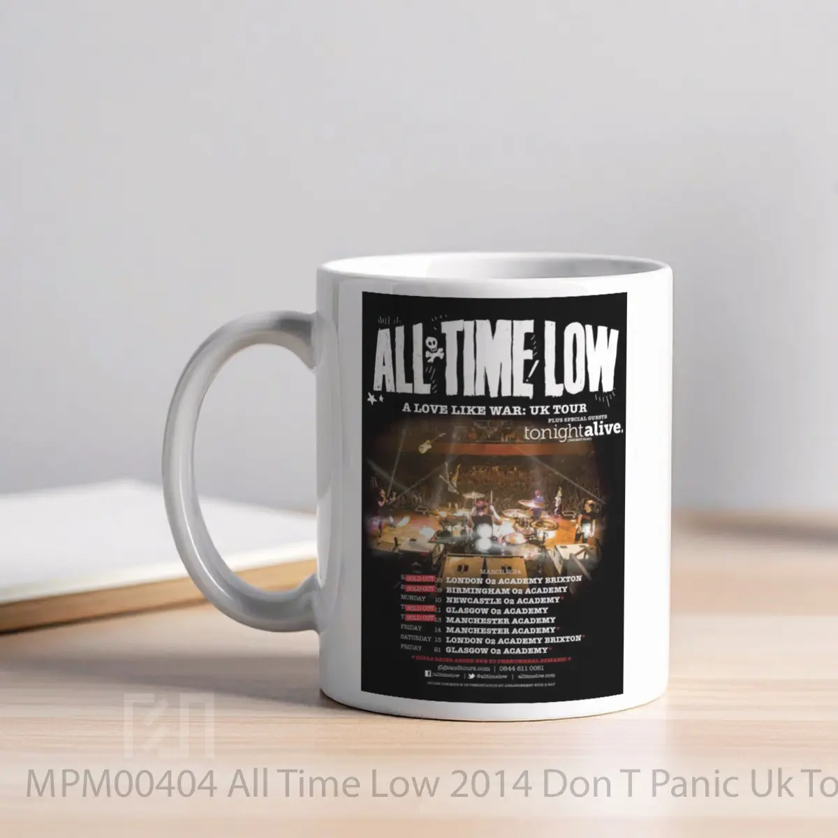 Mug All Time Low 2014 Don T Panic Uk Tour MPM00404 - All-side / Desain