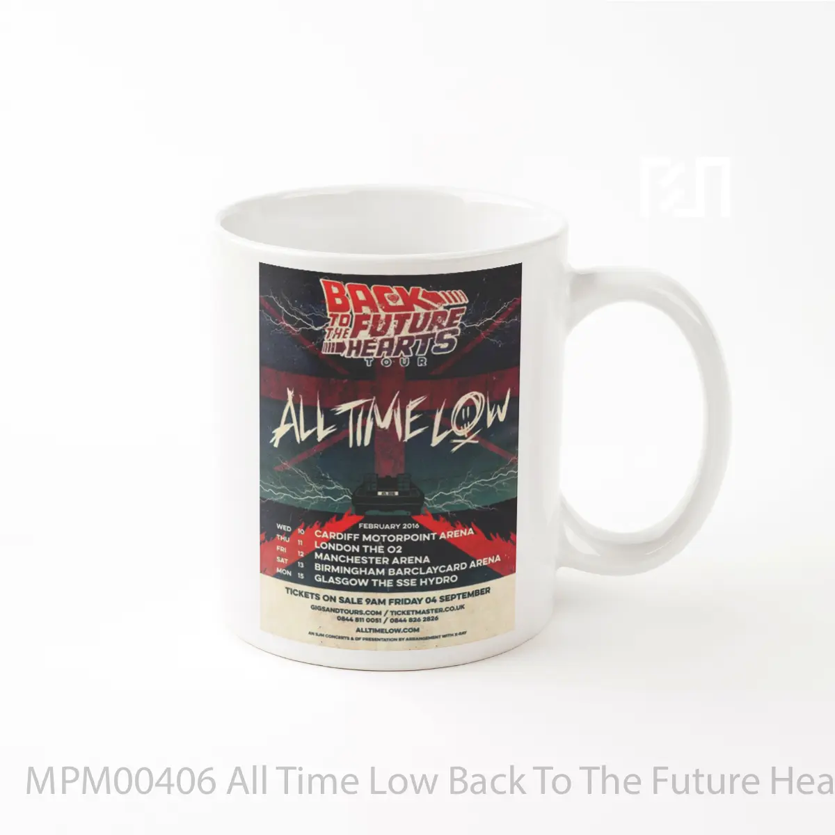 Mug All Time Low Back To The Future Hearts 2016 Uk Tou MPM00406