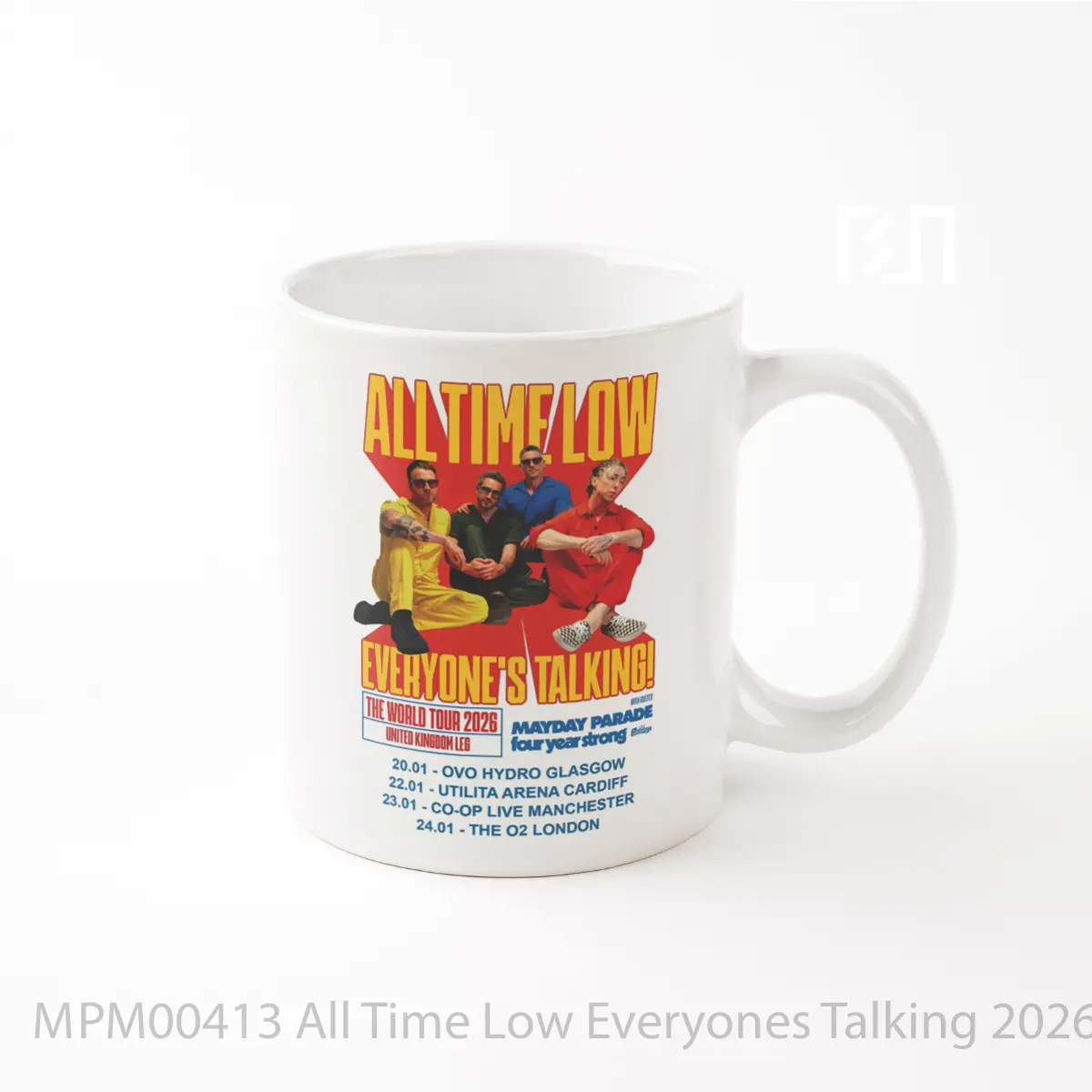 Mug All Time Low Everyones Talking 2026 Uk Arena Tour MPM00413