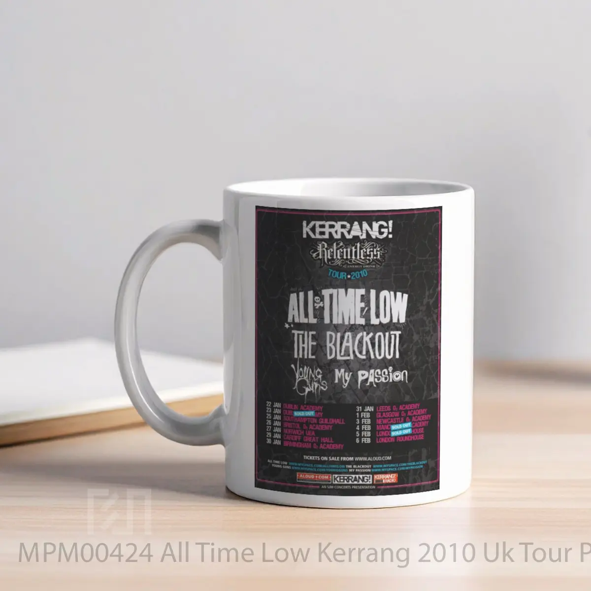 Mug All Time Low Kerrang 2010 Uk Tour MPM00424 - All-side / Desain