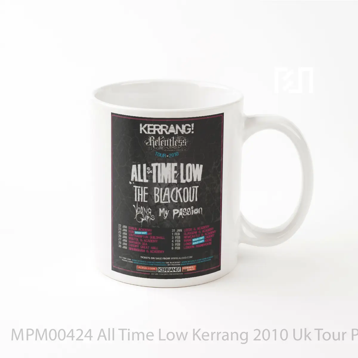 Mug All Time Low Kerrang 2010 Uk Tour MPM00424