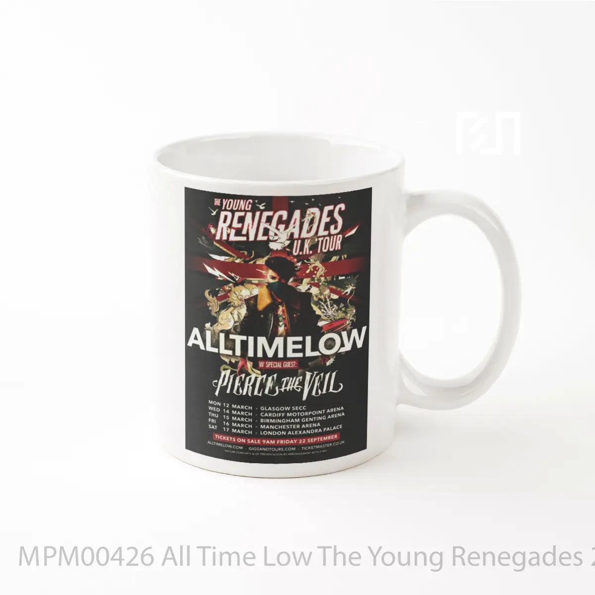 Mug All Time Low The Young Renegades 2018 Uk Tour MPM00426