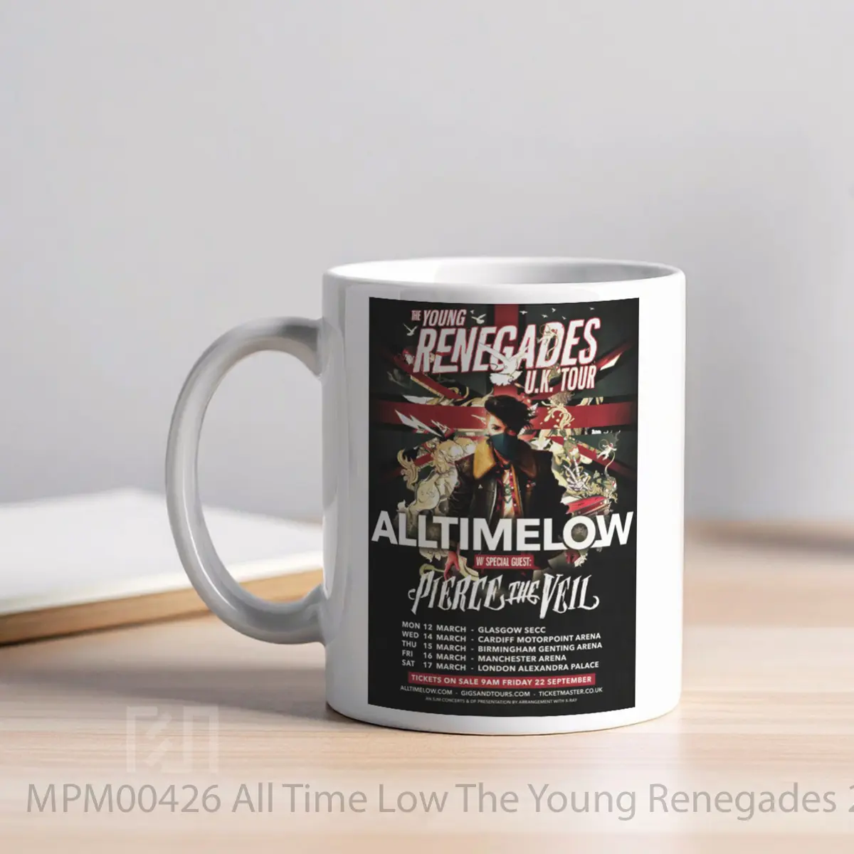 Mug All Time Low The Young Renegades 2018 Uk Tour MPM00426 - All-side / Desain