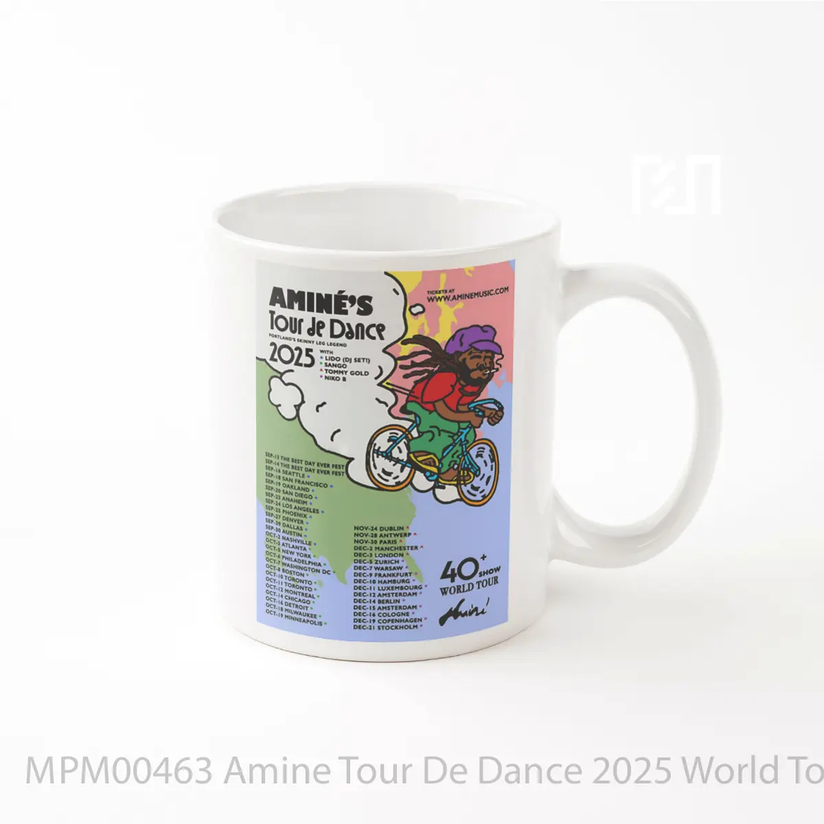 Mug Amine Tour De Dance 2025 World Tour Uk MPM00463