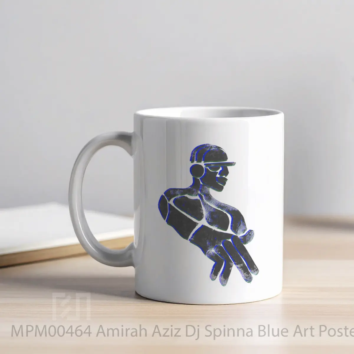 Mug Amirah Aziz Dj Spinna Blue Art MPM00464 - All-side / Desain