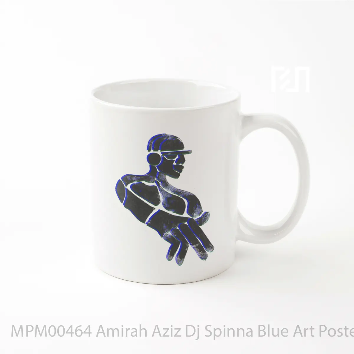 Mug Amirah Aziz Dj Spinna Blue Art MPM00464