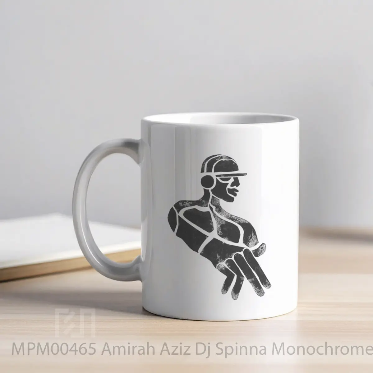 Mug Amirah Aziz Dj Spinna Monochrome Art MPM00465 - All-side / Desain