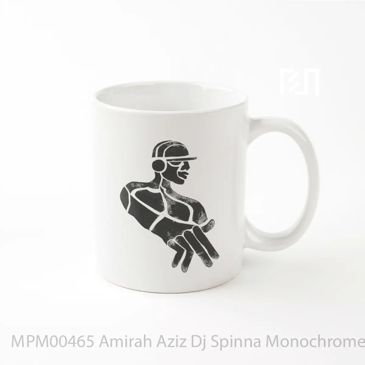 Mug Amirah Aziz Dj Spinna Monochrome Art MPM00465