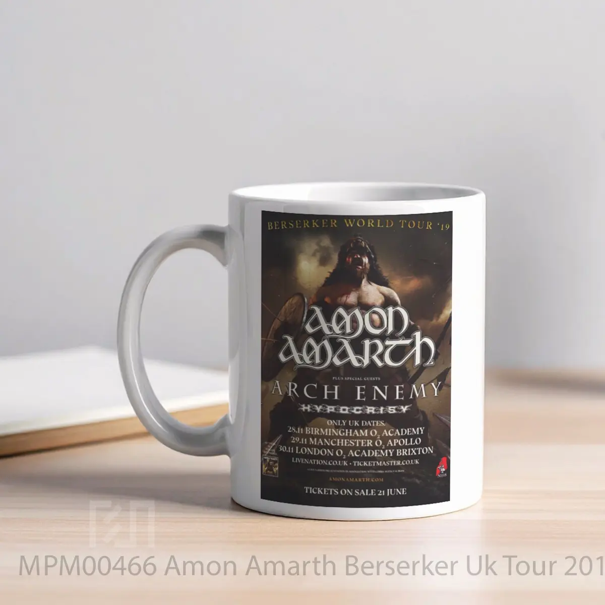 Mug Amon Amarth Berserker Uk Tour 2019 MPM00466 - All-side / Desain