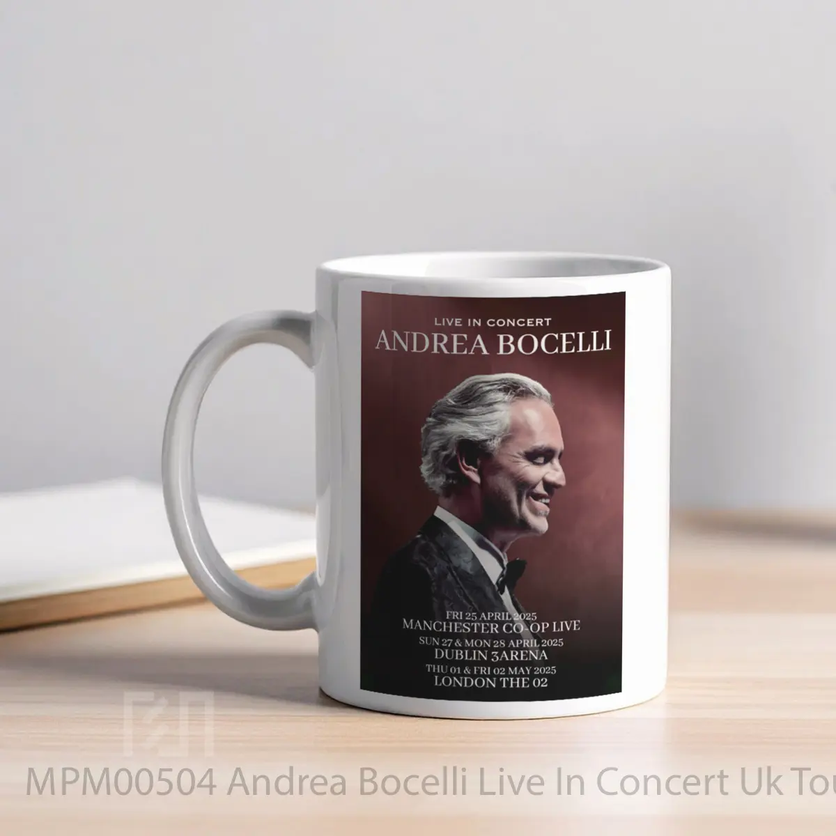 Mug Andrea Bocelli Live In Concert Uk Tour 2025 MPM00504 - All-side / Desain