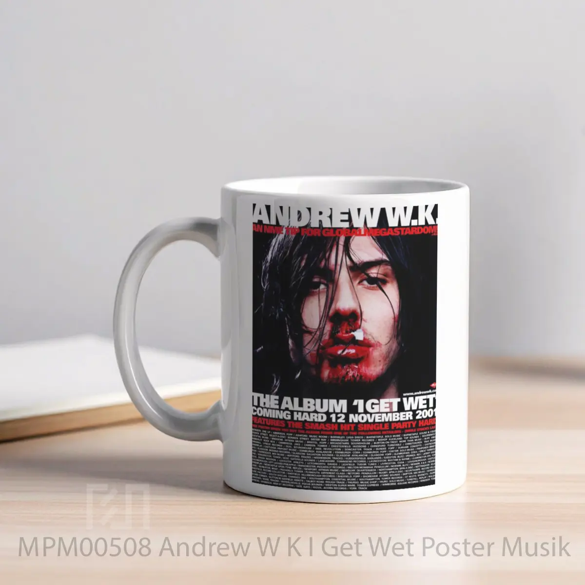 Mug Andrew W K I Get Wet MPM00508 - All-side / Desain