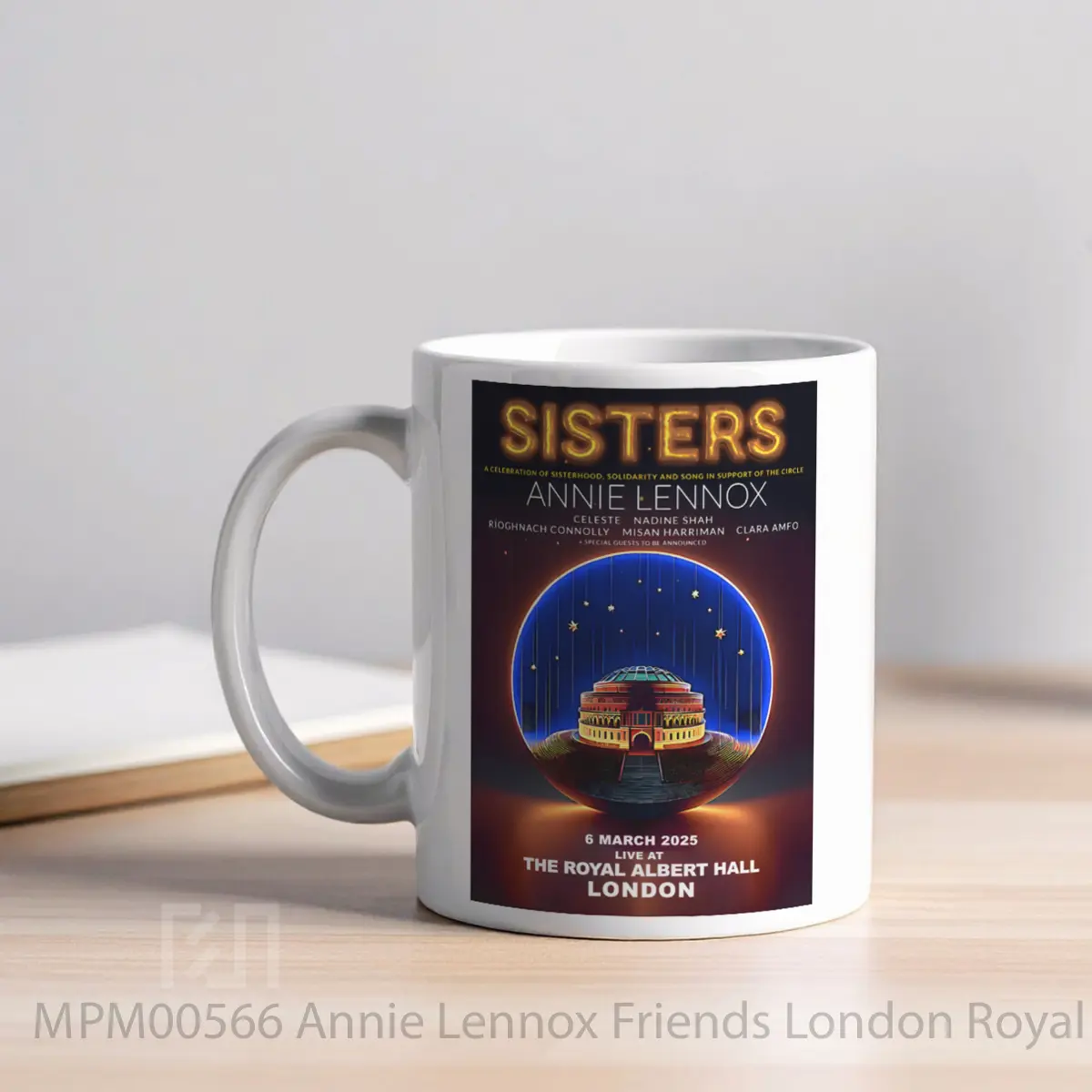 Mug Annie Lennox Friends London Royal Albert Hall 6 March 2025 MPM00566 - All-side / Desain