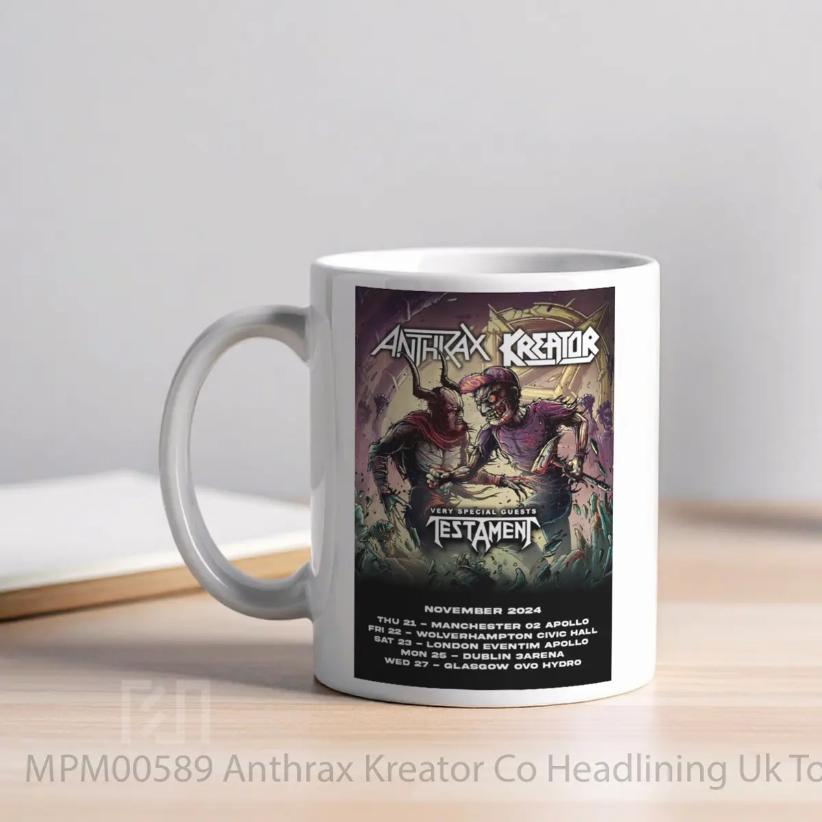 Mug Anthrax Kreator Co Headlining Uk Tour November 2024 MPM00589 - All-side / Desain