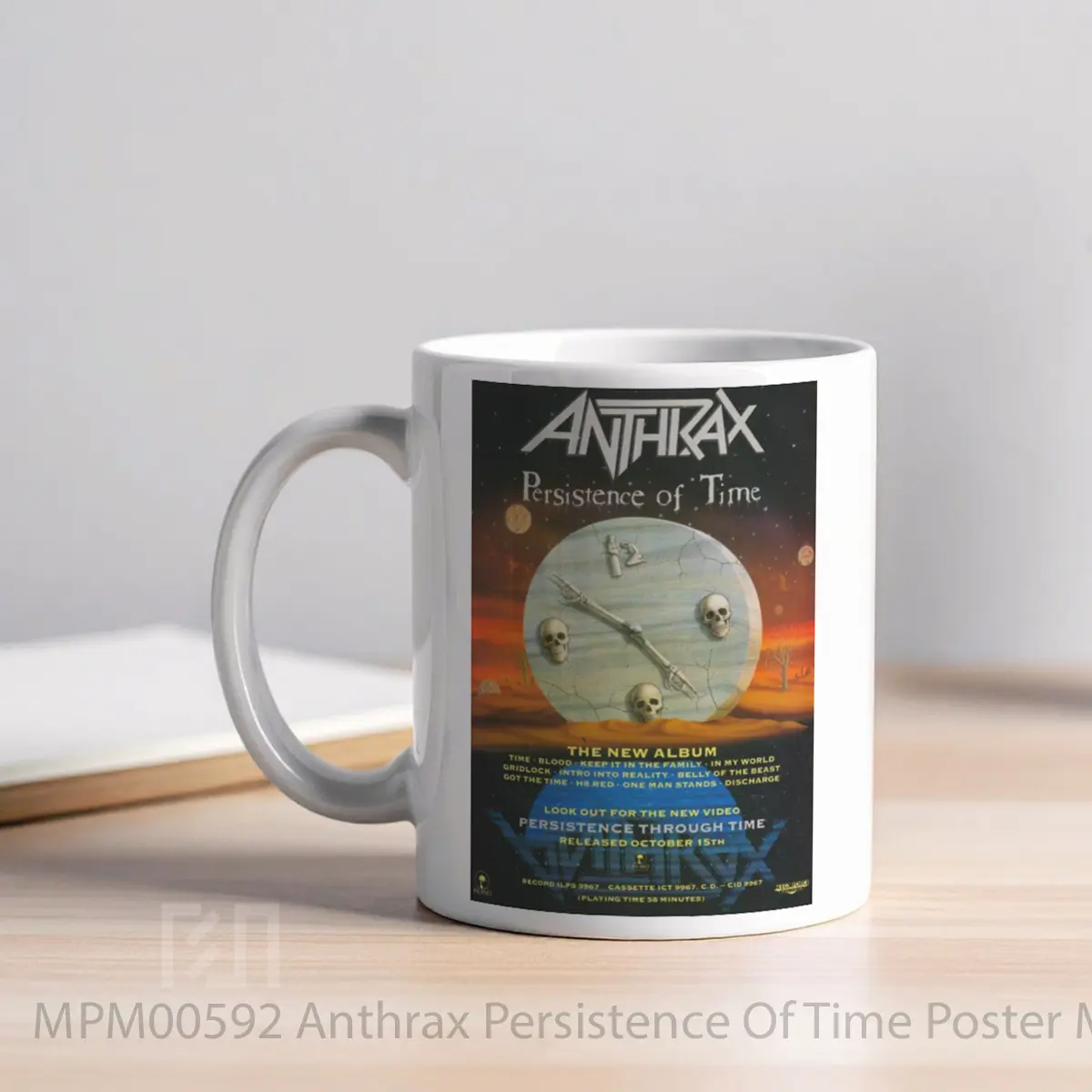 Mug Anthrax Persistence Of Time MPM00592 - All-side / Desain