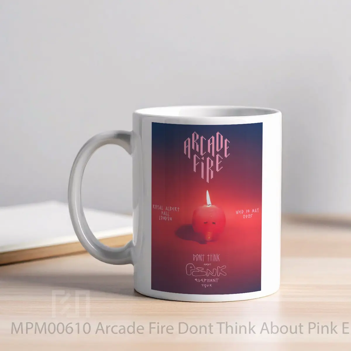 Mug Arcade Fire Dont Think About Pink Elephant 2025 T MPM00610 - All-side / Desain