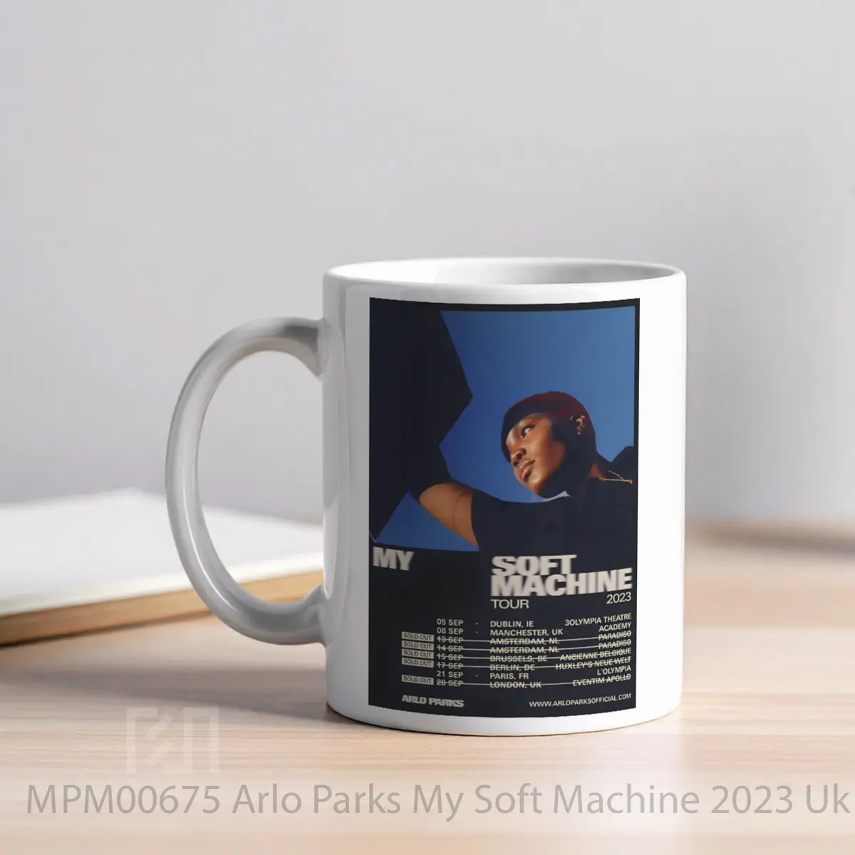 Mug Arlo Parks My Soft Machine 2023 Uk European Tour MPM00675 - All-side / Desain