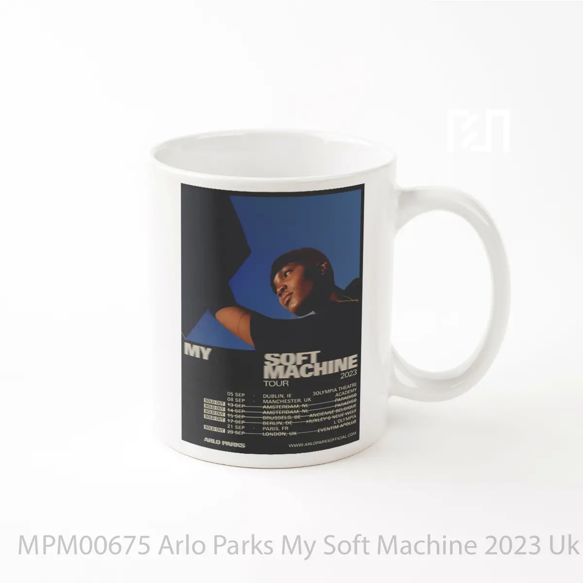 Mug Arlo Parks My Soft Machine 2023 Uk European Tour MPM00675