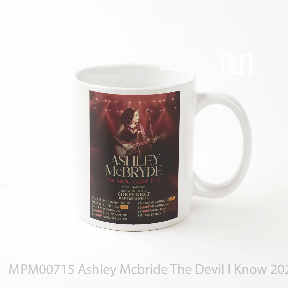 Mug Ashley Mcbride The Devil I Know 2024 Sold Out Tou MPM00715
