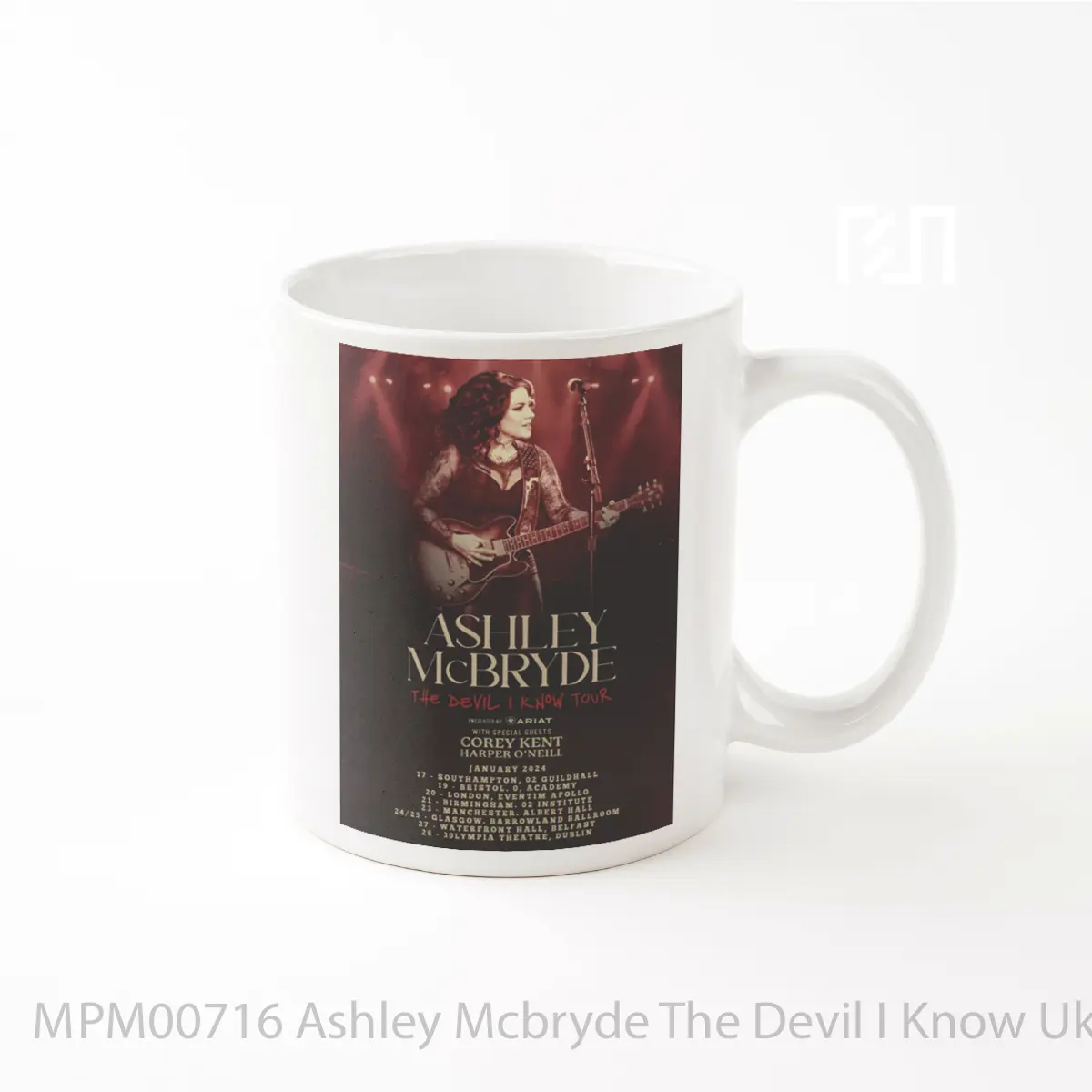 Mug Ashley Mcbryde The Devil I Know Uk Ireland Tour 2024 MPM00716