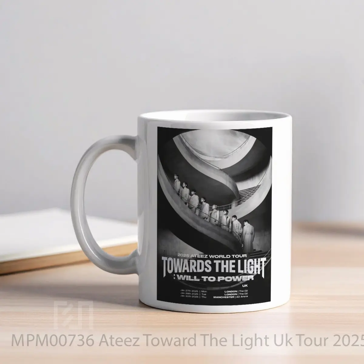 Mug Ateez Toward The Light Uk Tour 2025 London Manchester MPM00736 - All-side / Desain