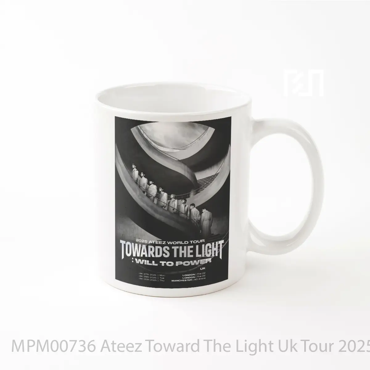 Mug Ateez Toward The Light Uk Tour 2025 London Manchester MPM00736