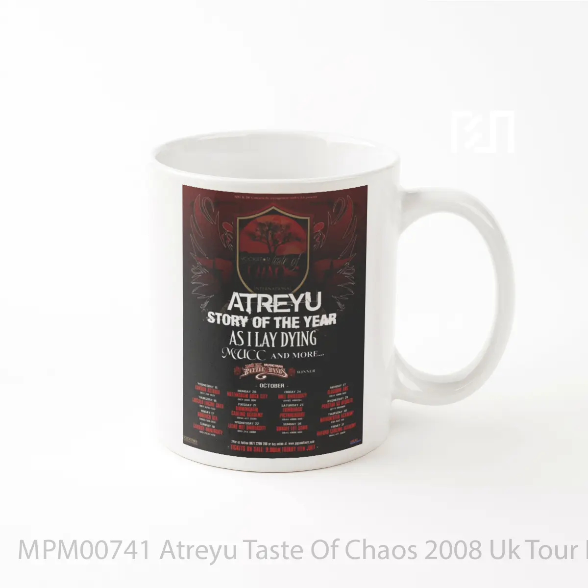 Mug Atreyu Taste Of Chaos 2008 Uk Tour MPM00741