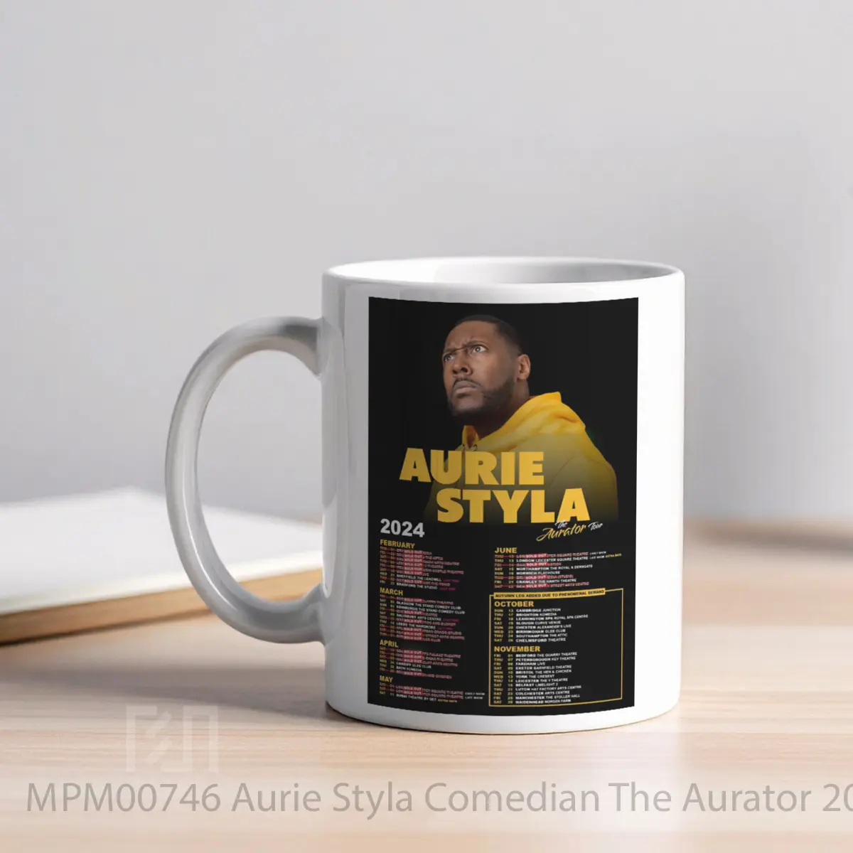 Mug Aurie Styla Comedian The Aurator 2024 Uk Tour Po MPM00746 - All-side / Desain