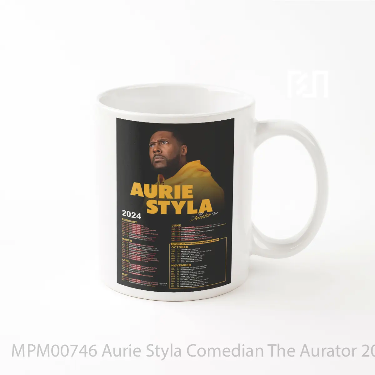Mug Aurie Styla Comedian The Aurator 2024 Uk Tour Po MPM00746