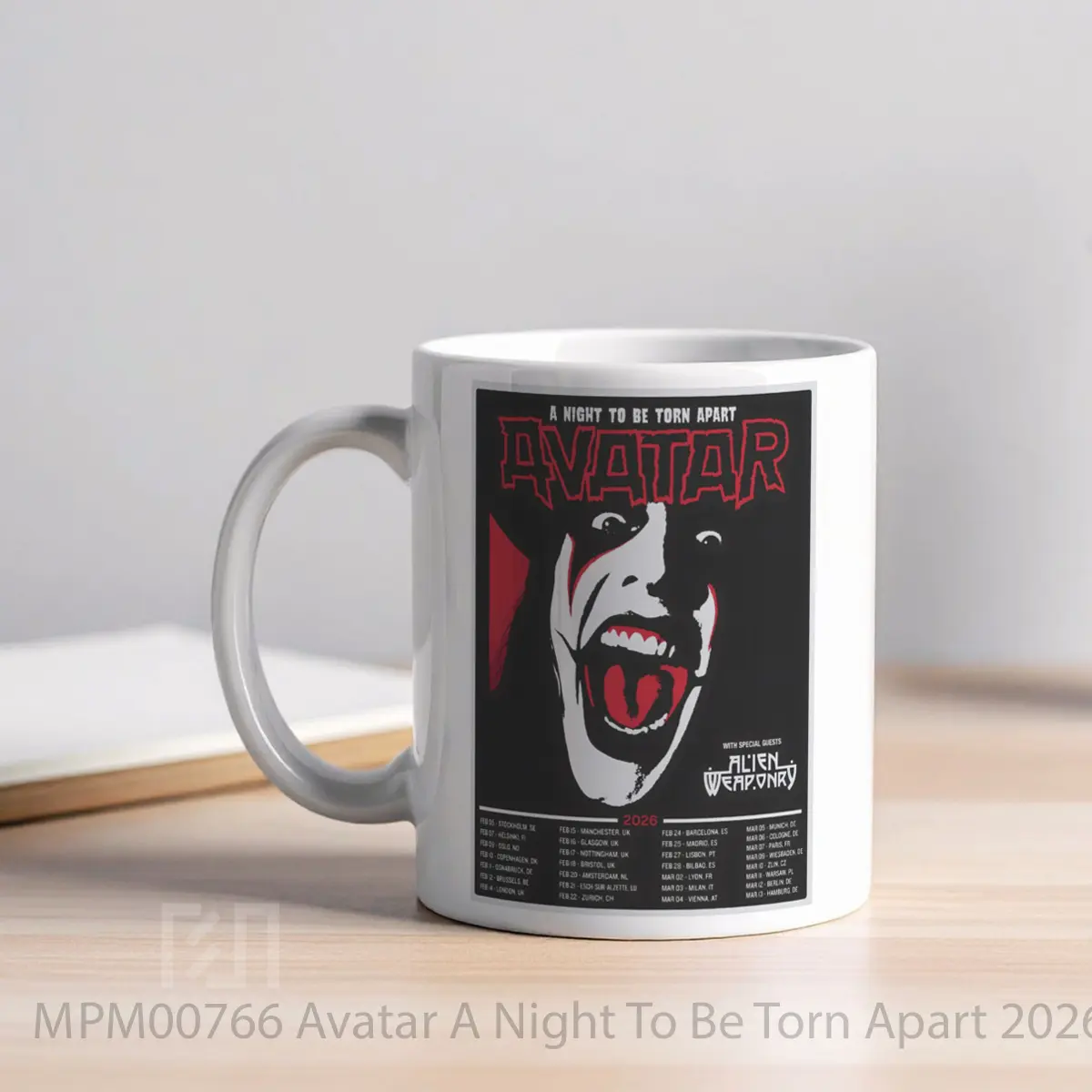 Mug Avatar A Night To Be Torn Apart 2026 Uk E MPM00766 - All-side / Desain