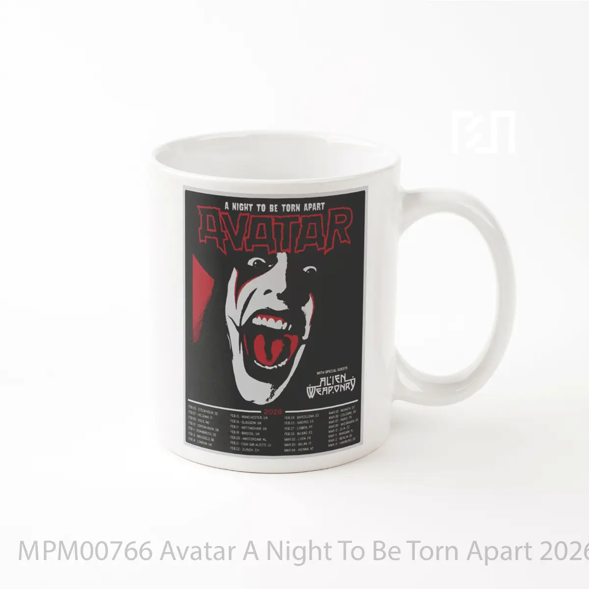 Mug Avatar A Night To Be Torn Apart 2026 Uk E MPM00766
