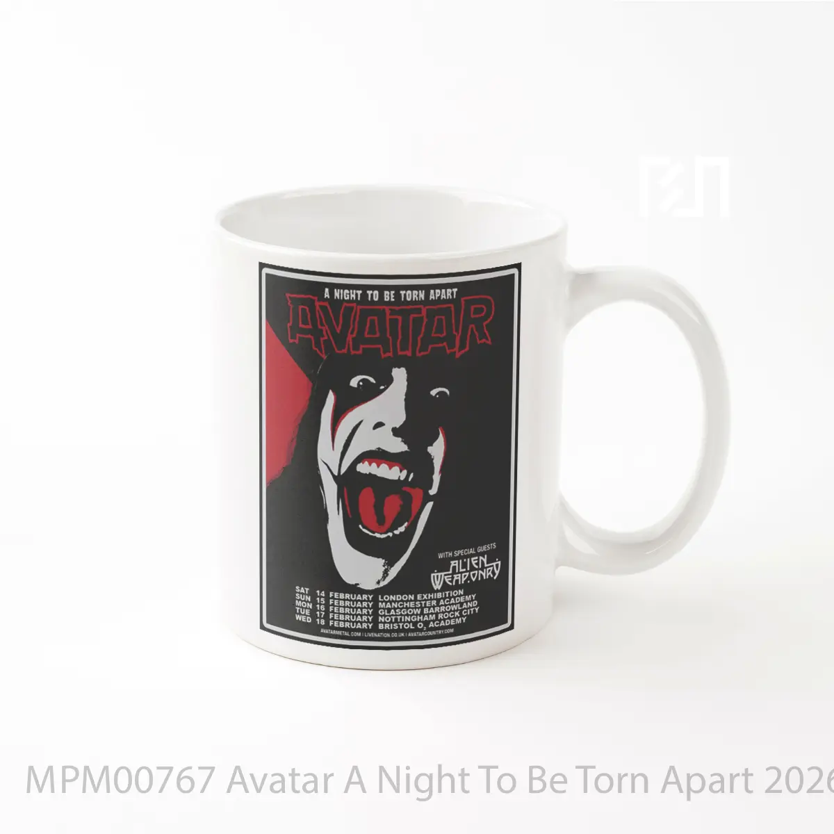 Mug Avatar A Night To Be Torn Apart 2026 Uk Tou MPM00767