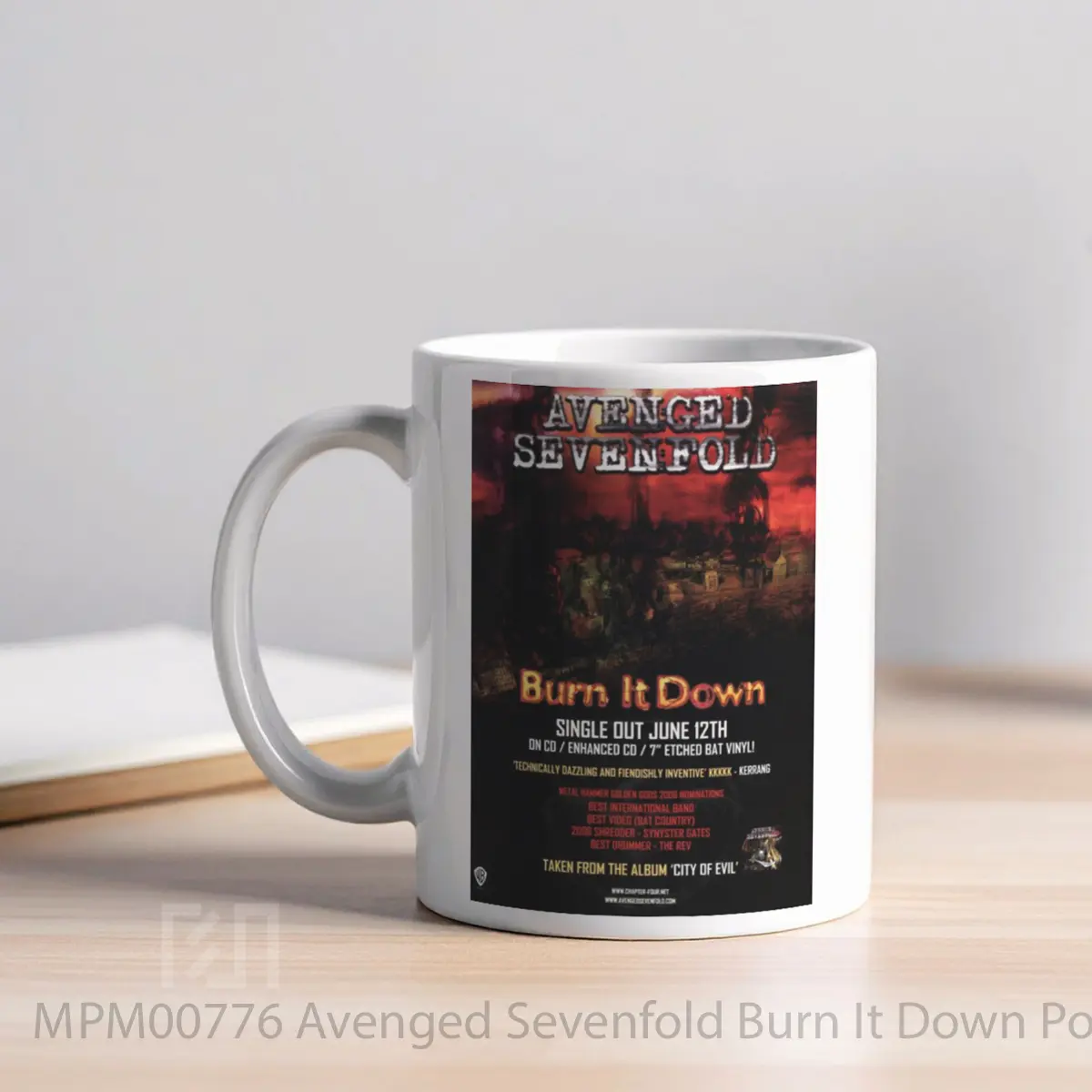 Mug Avenged Sevenfold Burn It Down MPM00776 - All-side / Desain